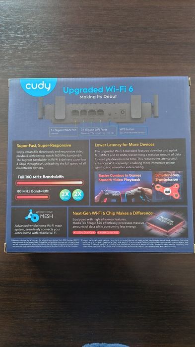 Router wifi 6 Cudy WR3000 în garanție
