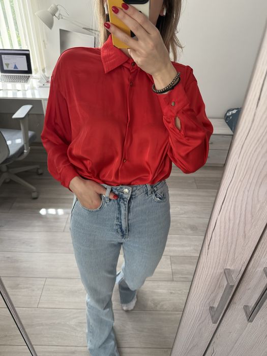 Дамски сатенена риза