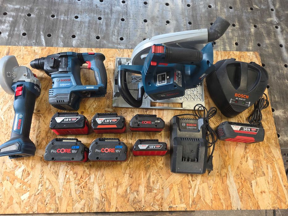 BOSCH Circular Flex Rotopercutor Acumulator 18V 36V Incarcator