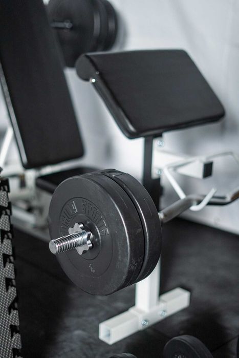 Banca Multifunctionala Fitness + Set Greutăți 140 Kg 30/31 MM