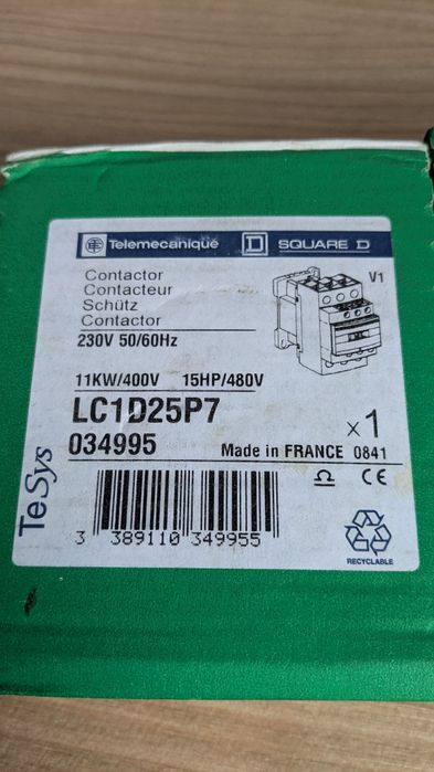 Контактори Шнайдер Френски 11kw 25A
