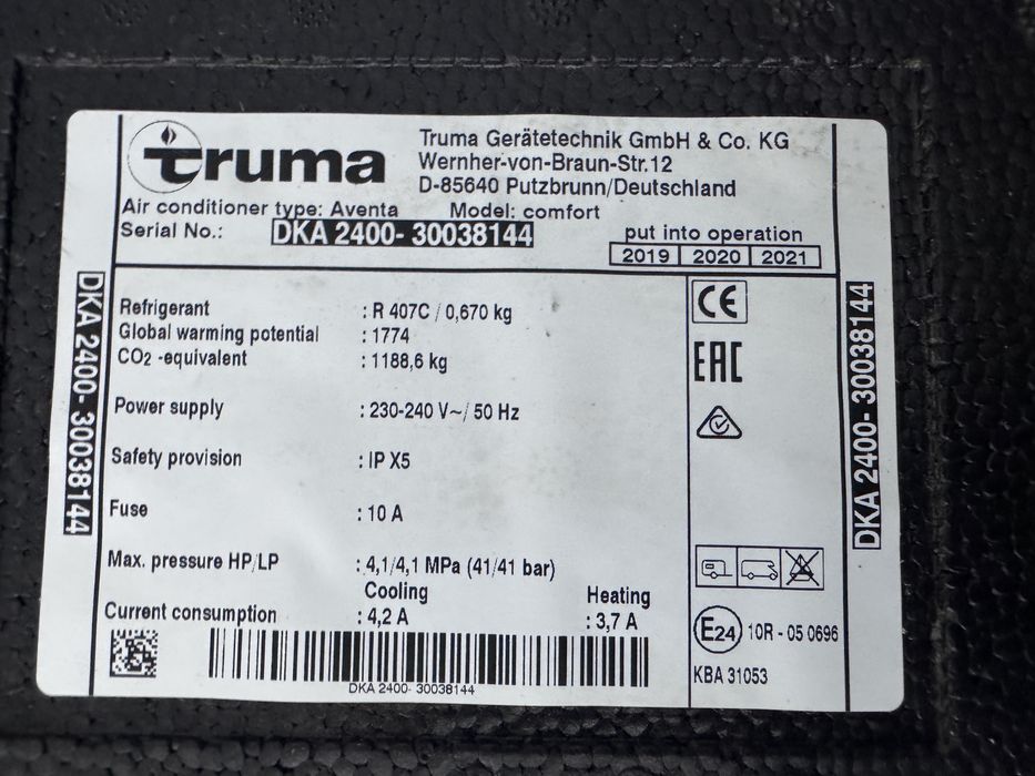 Aer  condiționat rulota camper Truma Aventa