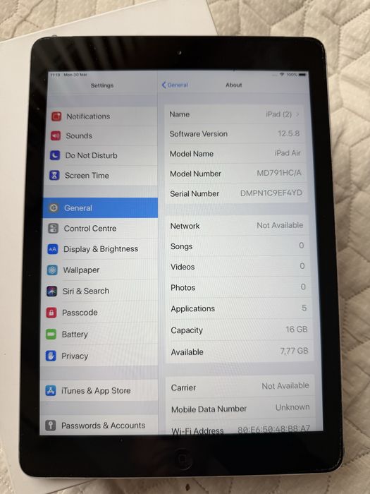 Продавам Ipad Air 2 16gb Cellular