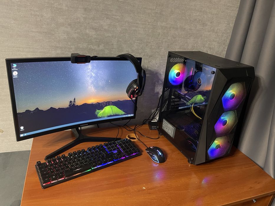 Игровой компьютер в сборе