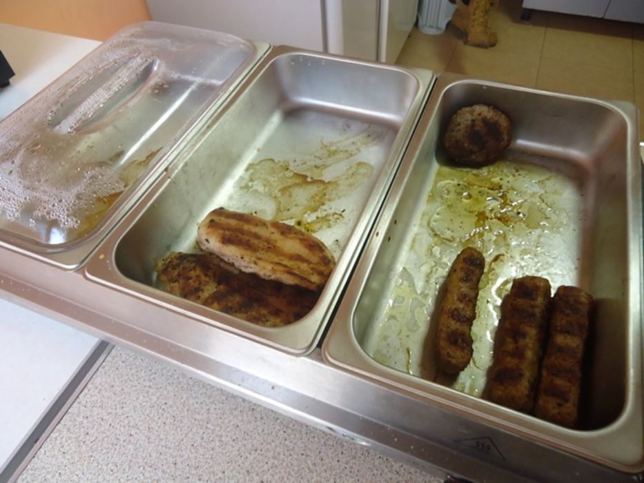 Бен-мари топло със сух нагревател отдолу  със три гастронорми