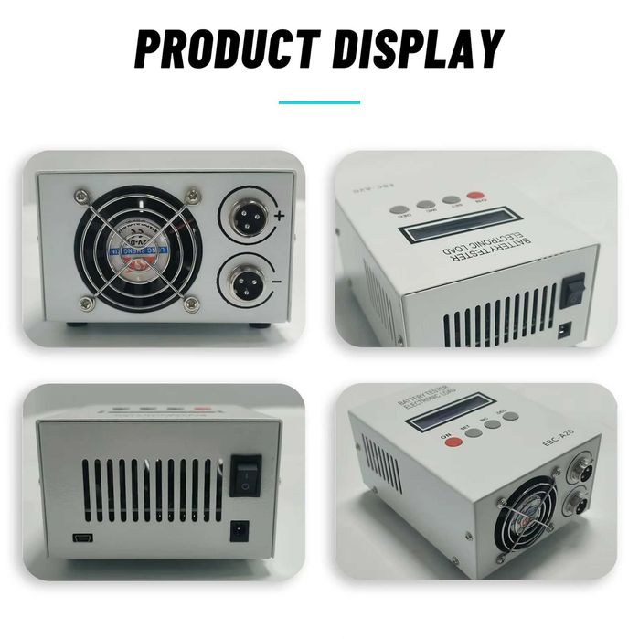 Tester de capacitate reală a bateriilor (scule, etc) EBC-A20 Încărcare 5A, descărcare 20A, 80W. Sarcină electronică