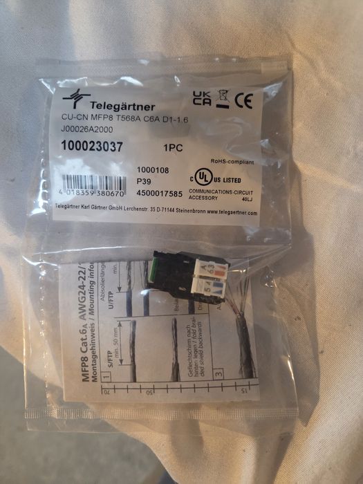 Индустриален Конектор RJ45 Telegartner