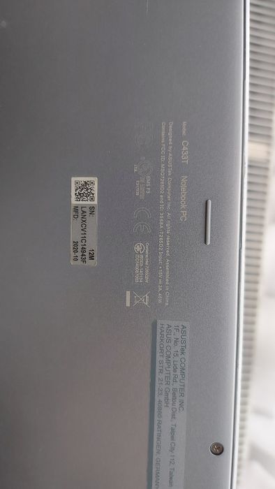 Asus notebook c433t