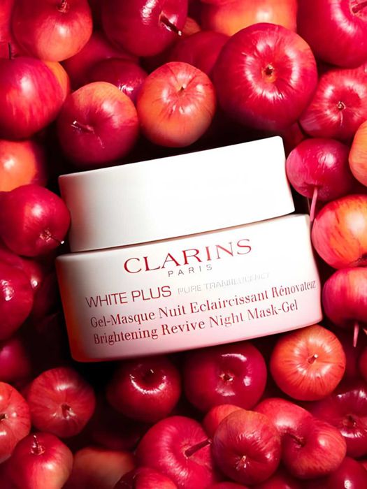 Clarins White Plus Mask увлажнение,Восстанавливающая ночная гель-маска