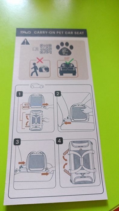Sistem de transport animale Tavo Dupree ||-Geanta avion &Scaun auto ISOFIX