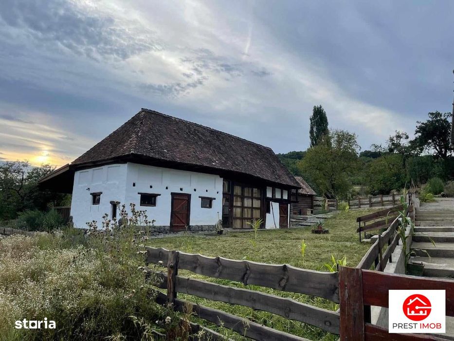 Casa de vanzare si cafenea in stil rustic