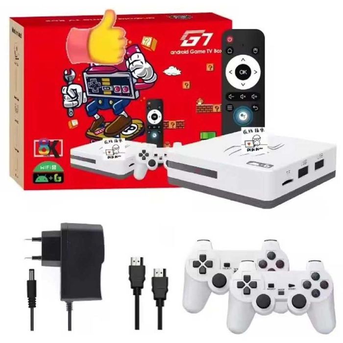 Игрова конзола G7 Android Gaming TV Box 30000 Games WIFI 2 джойстика