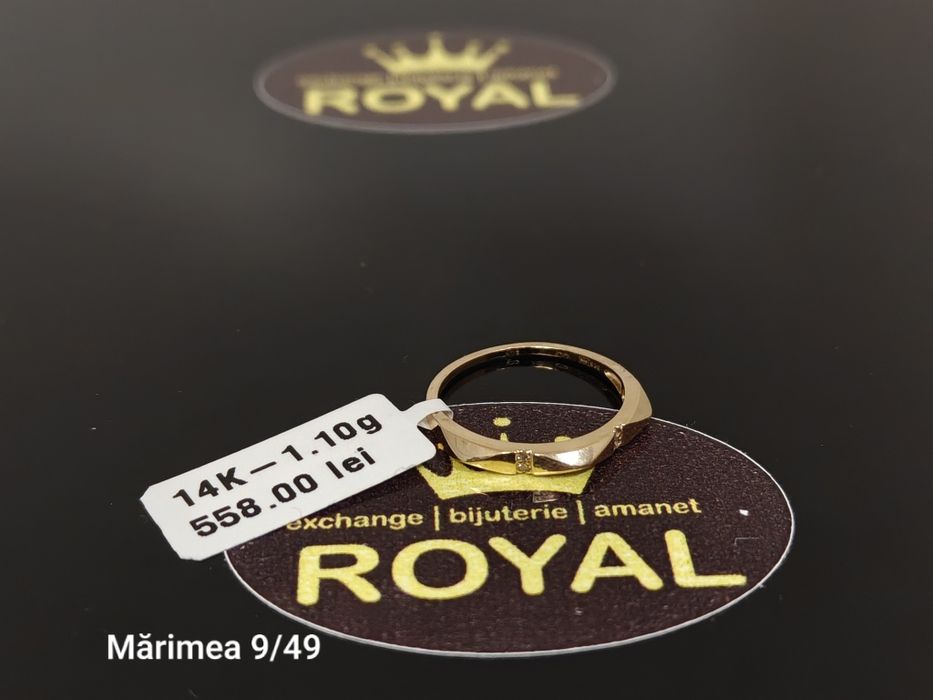 Bijuteria Royal: Inel aur 14k/1.10 gr