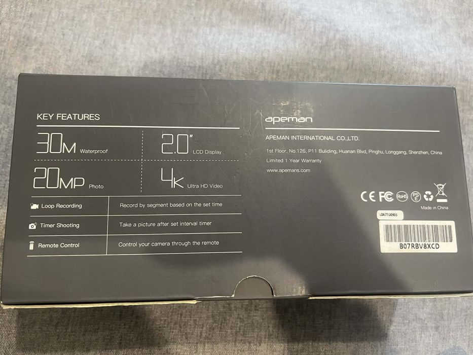 Apeman A77 action camera , спортна камера НОВА