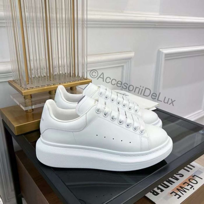 Alexander McQueen White/White Sneakers Full Box Verificare Colet