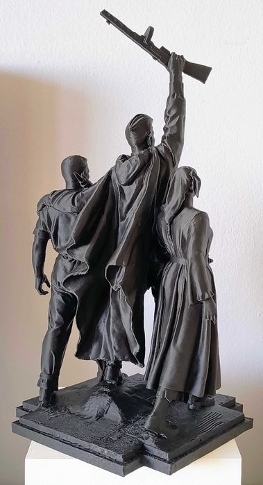 Архивна възстановка на демонтиран софийски монумент