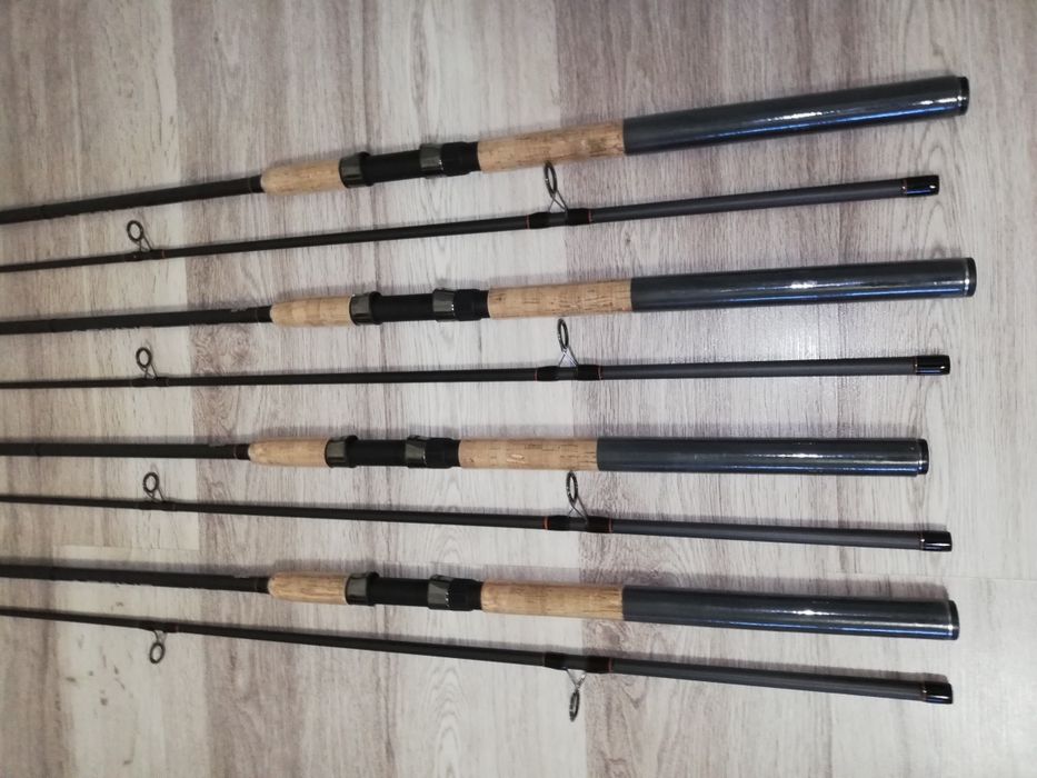 SET 4 Lansete ACTIVE Robinhan 3.0m din 2 tronsoane actiune 60-120g