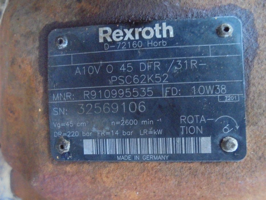 Pompa Rexroth A10V045DFR