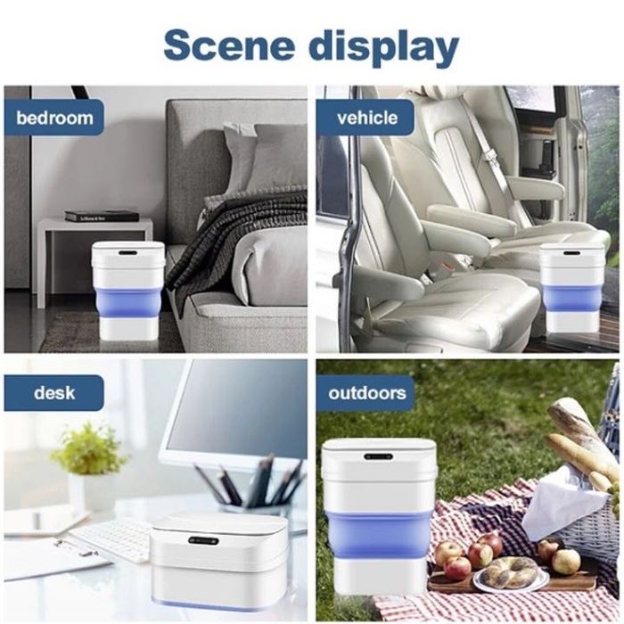 Сгъваемо Smart кошче за боклук със сензор за кухня и баня