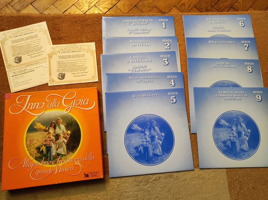 Albume cu discuri vinil si lista cu viniluri