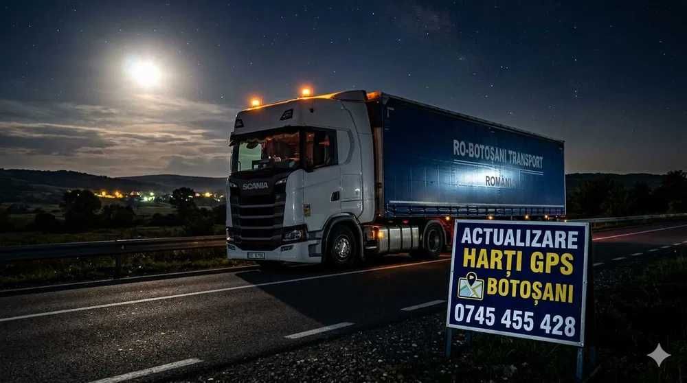 Actualizare harti GPS pentru camion Botosani