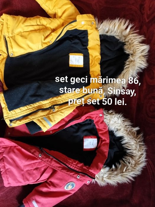 Set două geci mărimea 86.
