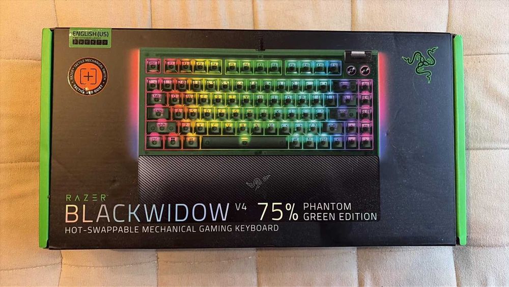 Клавиатура Razer BlackWidow V4 75% Phantom Green Edition