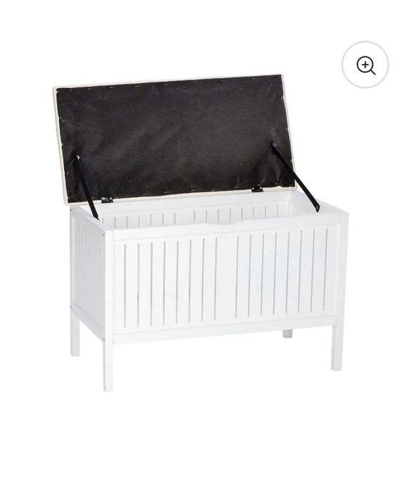 Бяла дървен скрин-пейка на WENKO