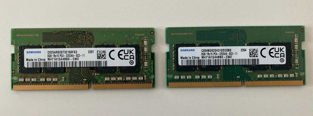 Kit 16 GB DDR4 ram laptop - Samsung 2 x 8 GB DDR4 3200 MHz - 290 lei