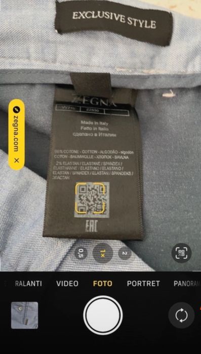 Pantaloni Emeregildo Zegna | Made In Italy | marimea 33