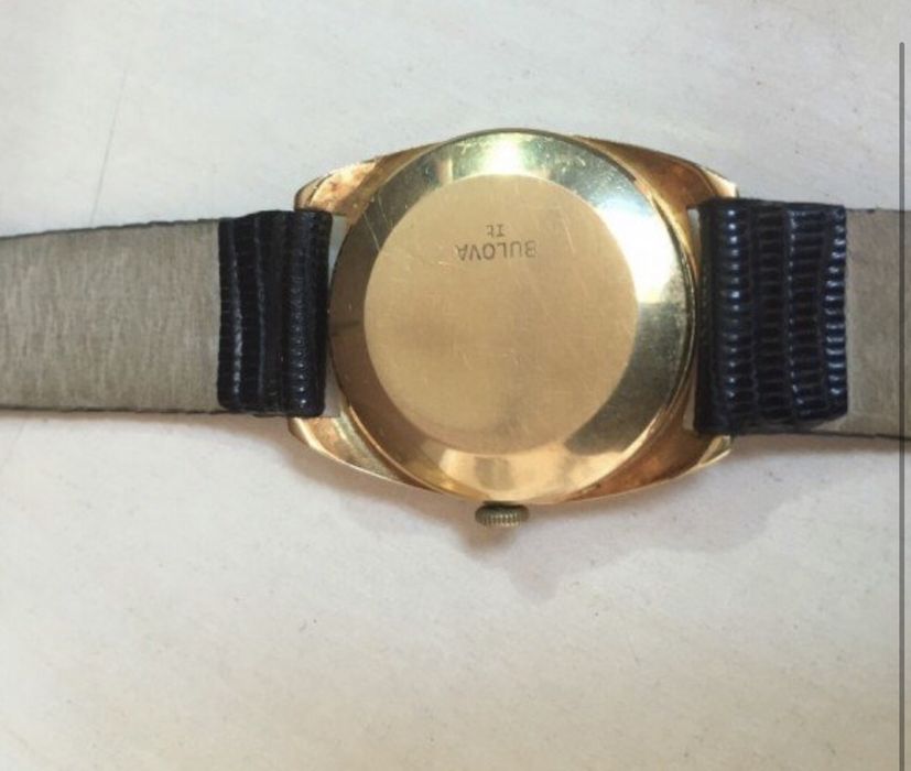 Ceas Bulova unisex barbatesc dama din aur masiv 18K automatic mecanic