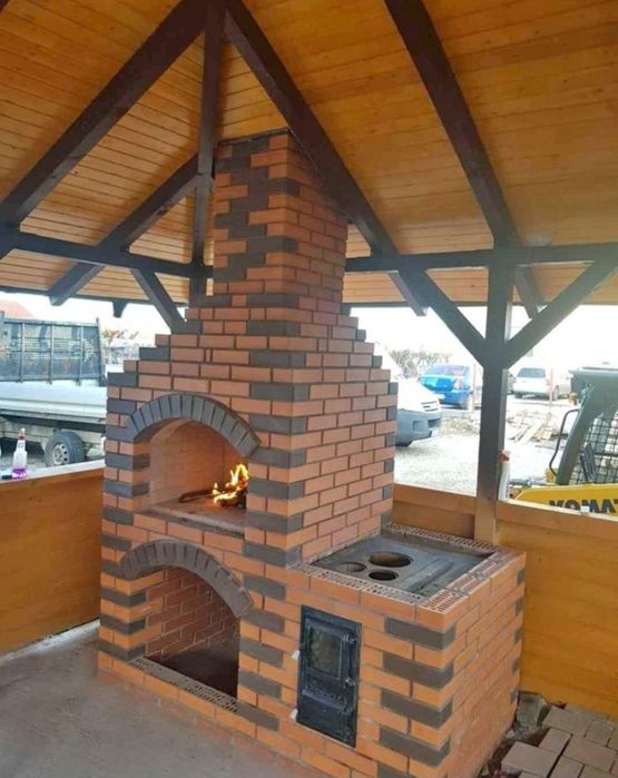 Efectuând grătare din cărămidă