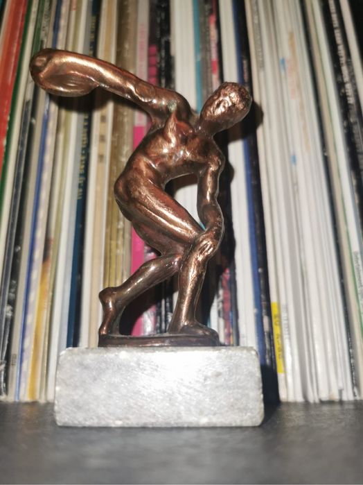 Фигура на диско - хвъргач на Мирон  винтидж бронзова фигурка  статуя