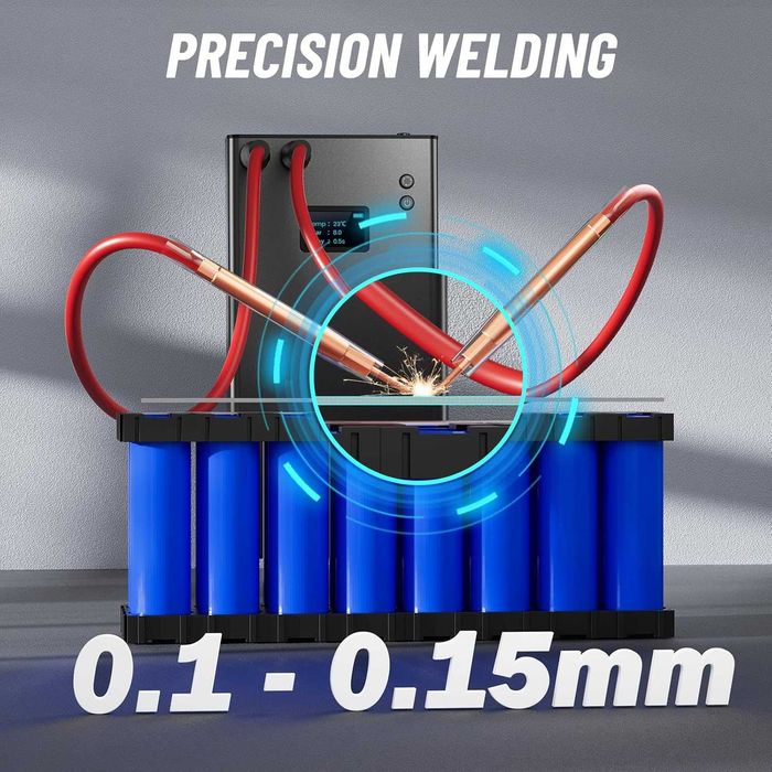 Преносим апарат за точково заваряване на батерии с LCD екран 7500mah..