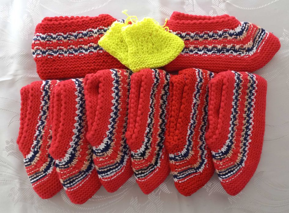 Бебешки и детски ръчно плетени терлички (също и дамски терлички)