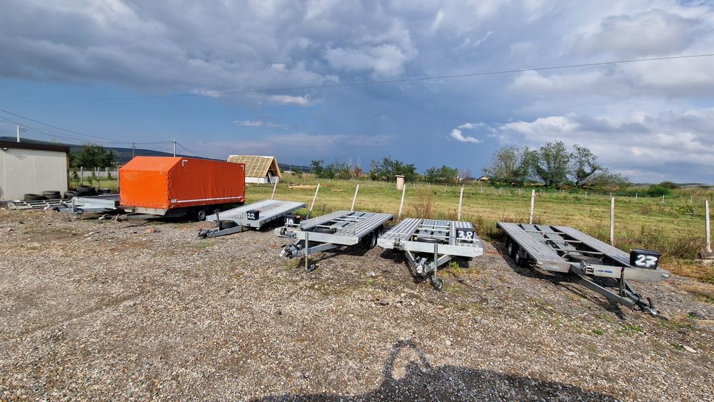 Trailer 8,5m DE ÎNCHIRIAT Platformă auto două poziții remorca remorci