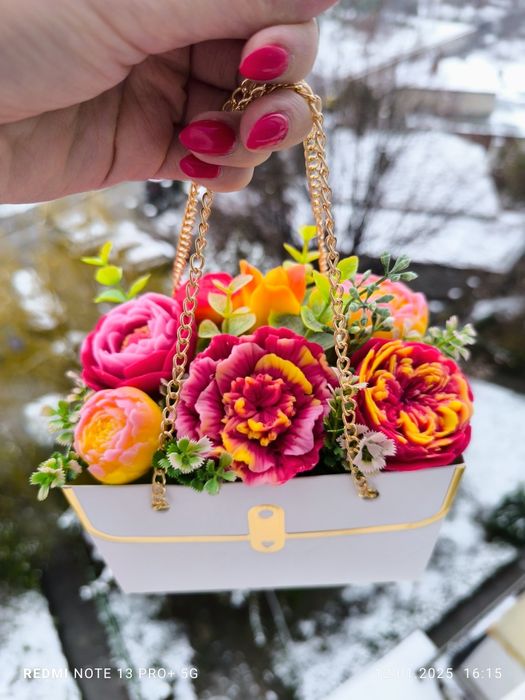 Сапунени букети от глицеринов сапун