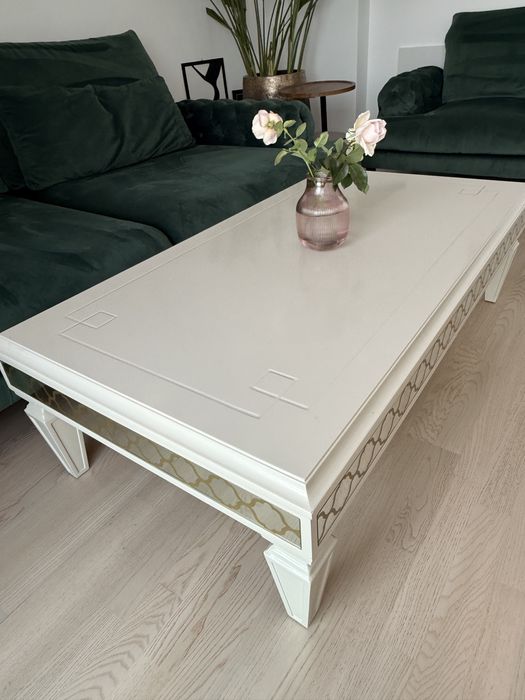 Masa alba mdf pentru living