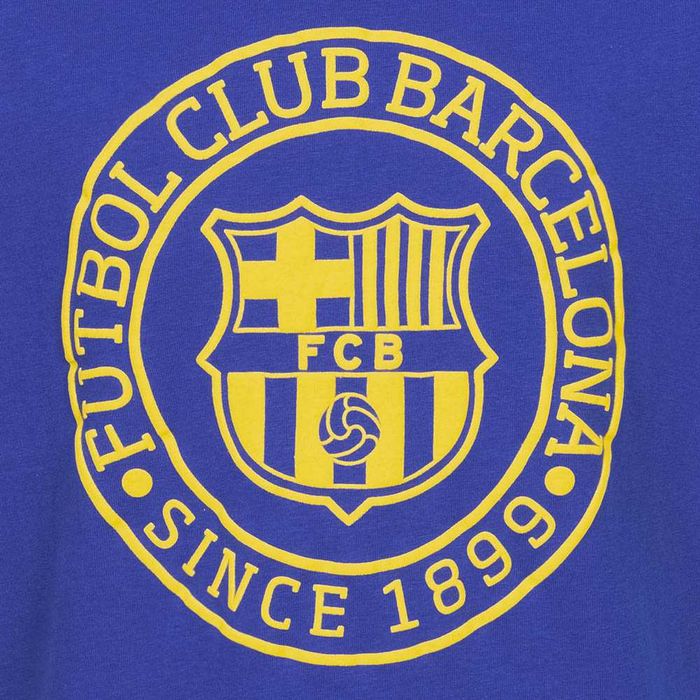 Tricou copii cu licenta FC Barcelona FCB-2-024, Albastru, 140 CM