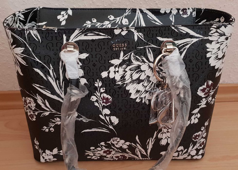 Geanta dama Guess originala model floral - noua cu eticheta!