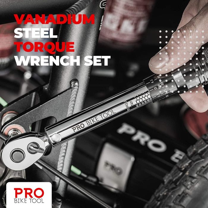 PRO BIKE TOOL Set de torx, chei dinamometrice de 1/4 inch,sigilat