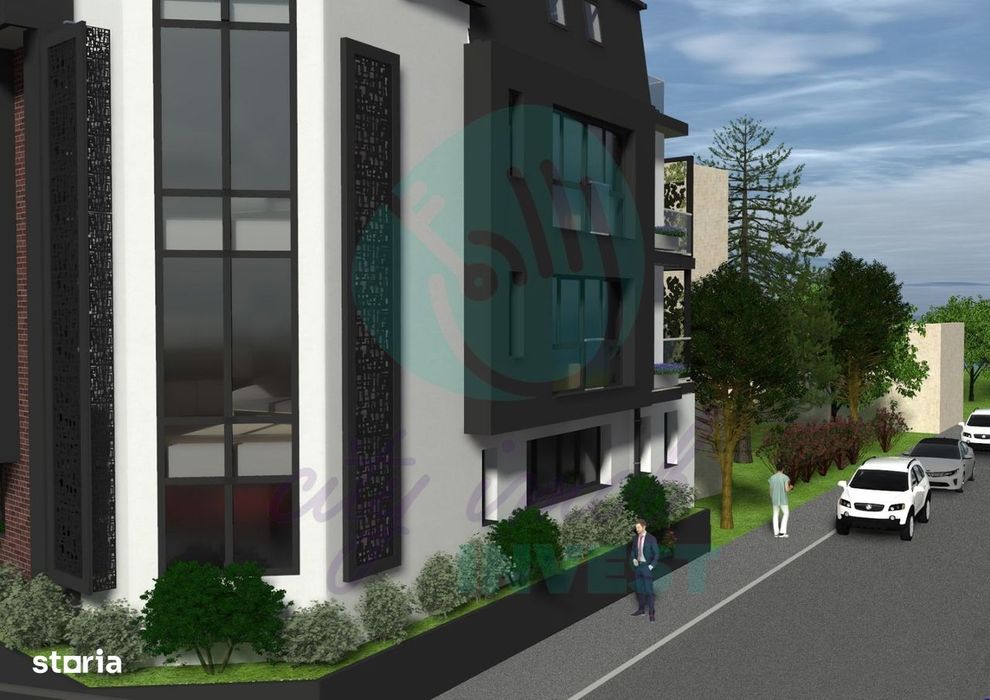 2 camere la parterul unui bloc boutique langa PARC si METROU cu parcar