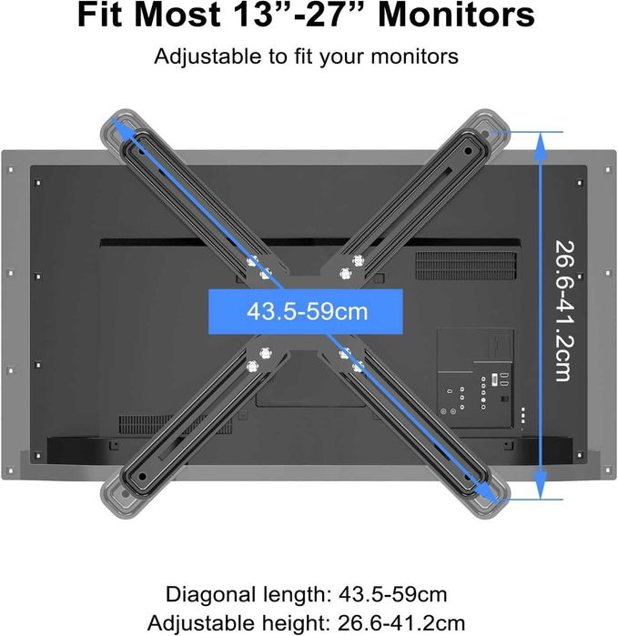 VESA Адаптер за Монитор 13–27 инча | Suptek WK002 | Non-VESA Монтаж