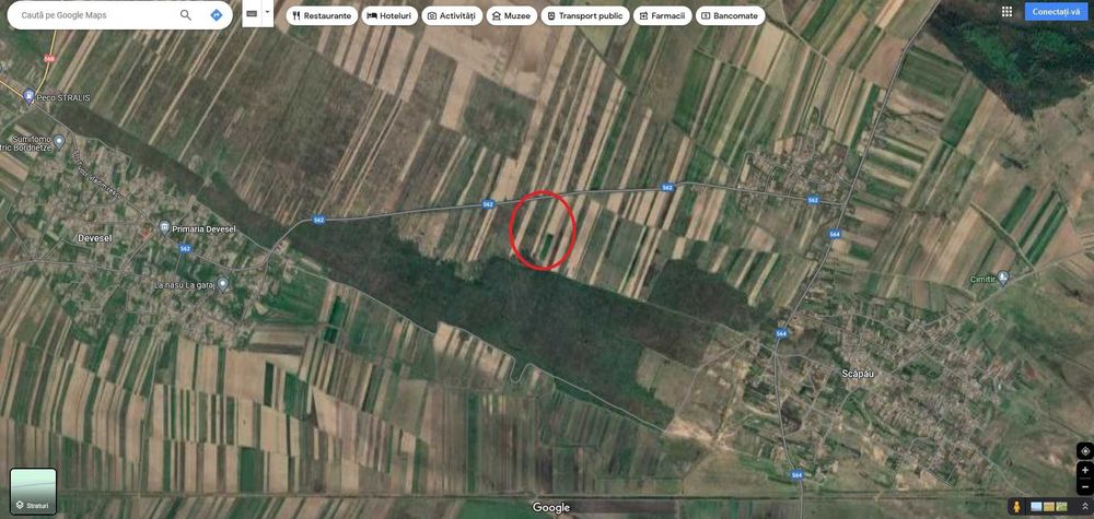 Vand terenuri agricole in Devesel , total 5 parcele , cadastru