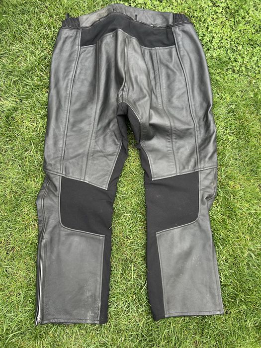 Pantaloni moto piele naturala de dame marca FLM marimea 46 (xl)