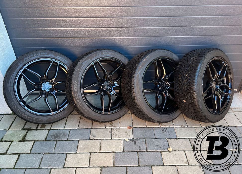 Set Jante Aliaj Concaver CVR3 R20 5X112 cu Anvelope Iarna 255/45/20