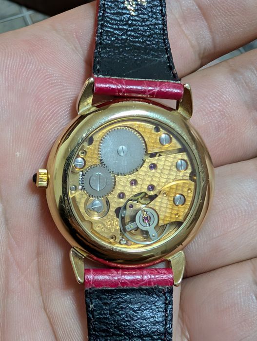 Swiss J.Chevalier skeleton watch 17 Jewels Incabloc ceas j chevalier