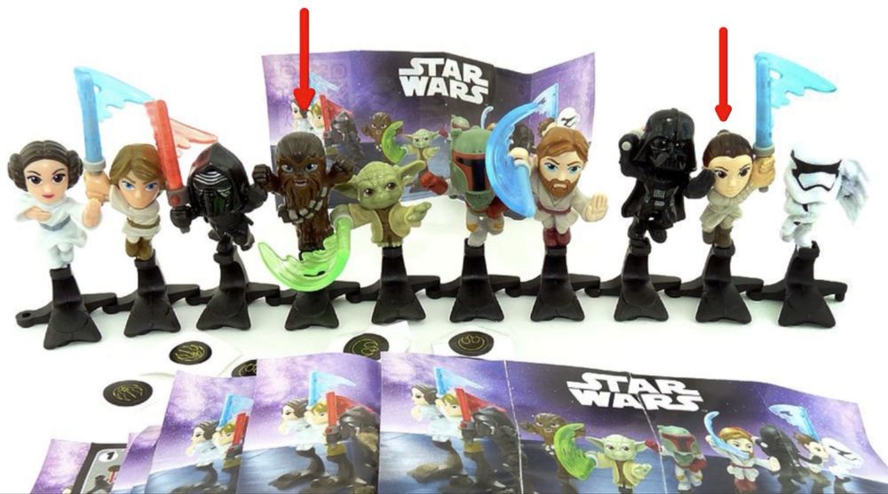 Чубакка и Рей с вкладышем