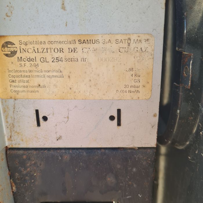 Convector pe gaz 4 kW