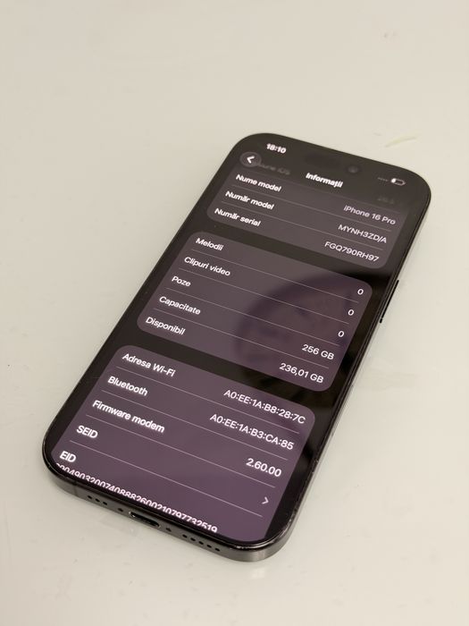 Iphone / 16 Pro / 255 GB /  Liber de retea